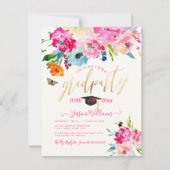 Invitation PixDezines Floral Watercolor (Devant)