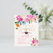 Invitation PixDezines Floral Watercolor (Debout devant)