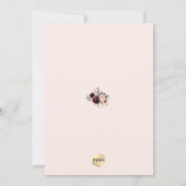 Invitation PixDezines Flush FlowersAquarelle Christening (Dos)