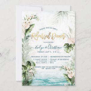 Invitation PixDezines Foliage de la jungle tropicale