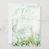 Invitation PixDezines Foliage de la jungle tropicale (Dos)