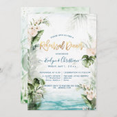 Invitation PixDezines Foliage de la jungle tropicale (Devant / Derrière)