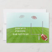 Invitation ✡ PixDezines FOOTBALL FIN ZONE BAR MITZVAH (Devant)