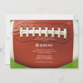 Invitation ✡ PixDezines FOOTBALL FIN ZONE BAR MITZVAH (Dos)