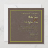 Invitation PixDezines Fronds Palm, Mint Chocolat (Dos)