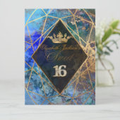 Invitation PixDezines Galaxie Abstraite/Sweet+16 (Debout devant)