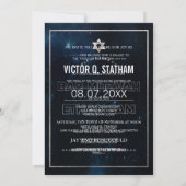 Invitation PixDezines Galaxy /Space Bat mitzvah (Dos)