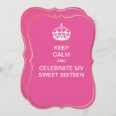 Invitation PixDezines garder calme/Doux 16 (Devant / Derrière)