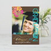 Invitation PixDezines, Graduation 2011, Couleur personnalisée (Debout devant)