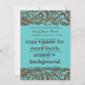 Invitation PixDezines Graduation, Bellissimo Damask (Dos)