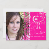 Invitation PixDezines Graduation, Bellissimo Damask (Devant)