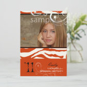 Invitation PixDezines Graduation, Zebra Print (Debout devant)