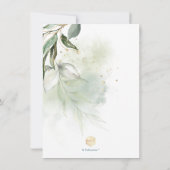 Invitation PixDezines Green Gold Eucalyptus Bridal Brunch Inv (Dos)