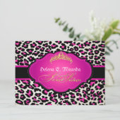 Invitation PixDezines guépard+tiara/16 ans doux (Debout devant)