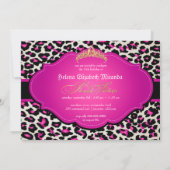 Invitation PixDezines guépard+tiara/16 ans doux (Dos)