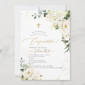 Invitation PixDezines H2 Albâtre Roses Hydrangeas (Devant)