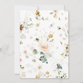 Invitation PixDezines H2 Automne Fleurs Jardin Boho Mariage I (Dos)