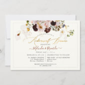 Invitation PixDezines H2 Automne Jardin Fleurs Répétition Dîn (Devant)