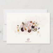 Invitation PixDezines H2 Automne Jardin Fleurs Répétition Dîn (Dos)