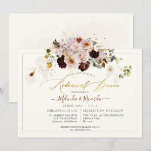 Invitation PixDezines H2 Automne Jardin Fleurs Répétition Dîn