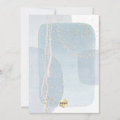 Invitation PixDezines H2 Bleu Christening+2e Anniversaire (Dos)