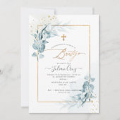 Invitation PixDezines H2 Blue Gum Eucalyptus Bautizo (Devant)