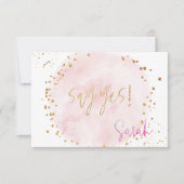 Invitation PixDezines H2 Blush Pink Cotton Candy Mitzvah RSVP (Devant)