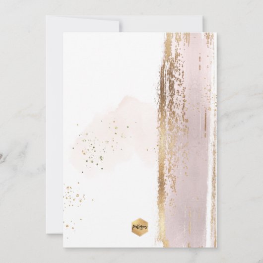 Invitation PixDezines H2 Blush rose Première Communion Sainte (Dos)