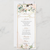 Invitation PixDezines H2 Blush Roses première sainte communio (Devant)