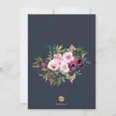 Invitation PixDezines H2 Burgundy Navy Blush Bridal Luncheon (Dos)
