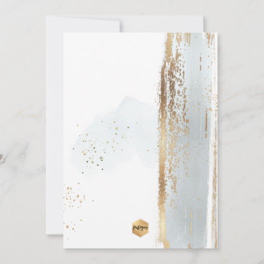 Invitation PixDezines H2 Dusty Blue First Holy Communion (Dos)