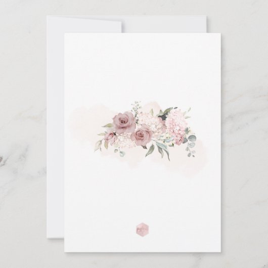 Invitation PixDezines H2 Dusty Rose Bat mitzvah (Dos)