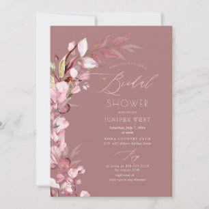 Invitation PixDezines H2 Dusty Rose Eucalyptus Fête des marié