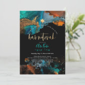 Invitation PixDezines H2 Galaxie moderne Abstrait Bar Mitzvah (Debout devant)