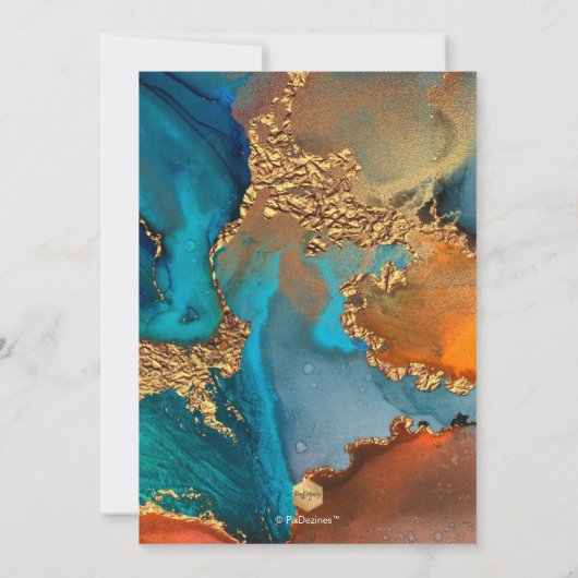 Invitation PixDezines H2 Galaxie moderne Abstrait Bar Mitzvah (Dos)