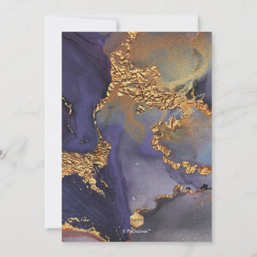 Invitation PixDezines H2 Galaxie moderne Abstrait Bar Mitzvah (Dos)