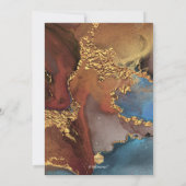 Invitation PixDezines H2 Galaxie moderne Abstrait Bar Mitzvah (Dos)