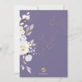 Invitation PixDezines H2 Hortensias Crème Roses Baptême (Dos)