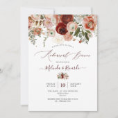 Invitation PixDezines H2 Marsala Automne Botanique (Devant)