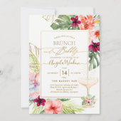 Invitation PixDezines H2 Paradis Tropical Brunch Bubbly (Devant)
