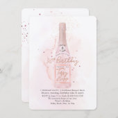 Invitation PixDezines H2 Pink Champagne 90 Birthday Bkupfinal (Devant / Derrière)