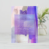 Invitation PixDezines H2 Purple Swatches 50e anniversaire (Debout devant)