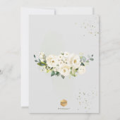 Invitation PixDezines H2 Roses Hydrangeas Alabâtre (Dos)