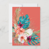 Invitation PixDezines H2 Tropical Paradise Fête des mariées I (Dos)