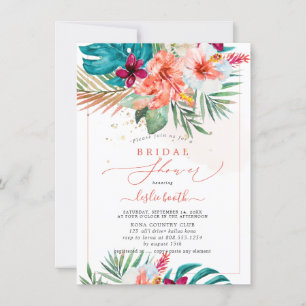 Invitation PixDezines H2 Tropical Paradise Fête des mariées I