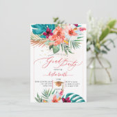 Invitation PixDezines H2 Tropical Paradise Luau Diplôme En (Debout devant)