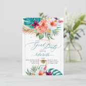 Invitation PixDezines H2 Tropical Paradise Luau Diplôme En (Debout devant)