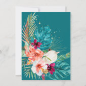 Invitation PixDezines H2 Tropical Paradise Luau Diplôme En (Dos)