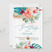 Invitation PixDezines H2 Tropical Paradise Luau Diplôme En (Devant)