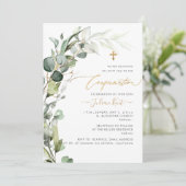 Invitation PixDezines H2 Verdure Feuillage de gomme Confirmat (Debout devant)